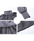 Glossy Gathered High Neck Dress